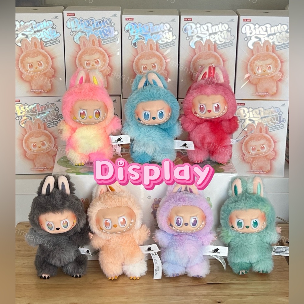Nib Authentic Pop Mart Labubu Big Into Energy Plush Pendant Blind Box - Single